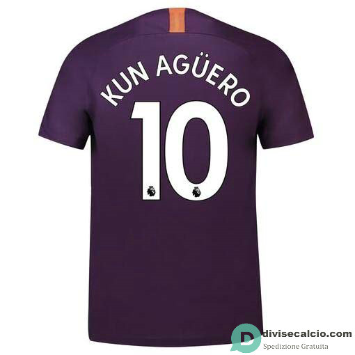 Maglia Manchester City Gara Third 10#KUN AGUERO 2018-2019