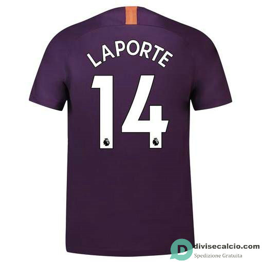 Maglia Manchester City Gara Third 14#LAPORTE 2018-2019