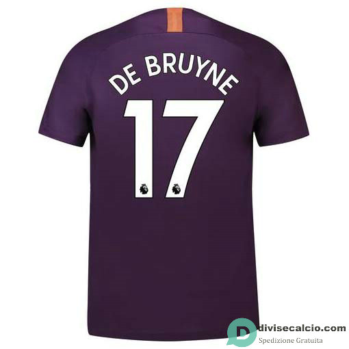 Maglia Manchester City Gara Third 17#DE BRUYNE 2018-2019