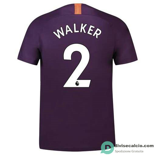 Maglia Manchester City Gara Third 2#WALKER 2018-2019