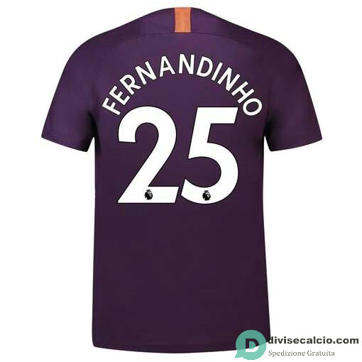 Maglia Manchester City Gara Third 25#FERNANDINHO 2018-2019