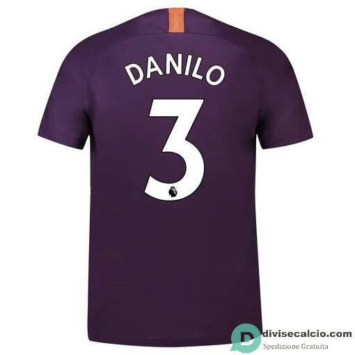 Maglia Manchester City Gara Third 3#DANILO 2018-2019