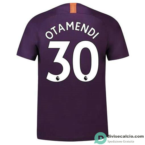 Maglia Manchester City Gara Third 30#OTAMENDI 2018-2019