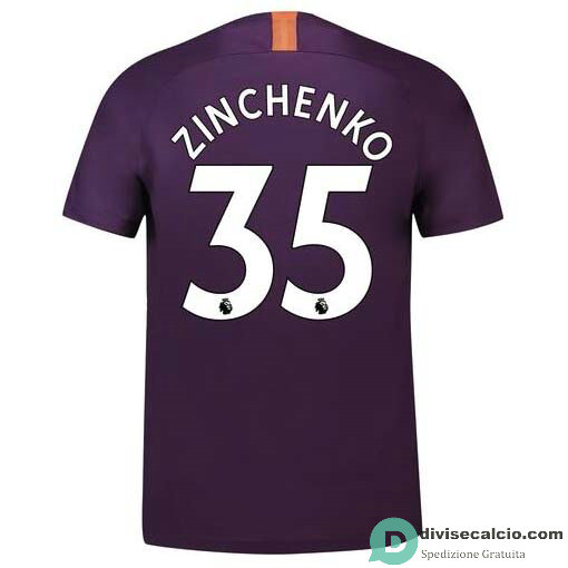 Maglia Manchester City Gara Third 35#ZINCHENKO 2018-2019