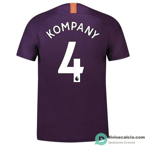 Maglia Manchester City Gara Third 4#KOMPANY 2018-2019