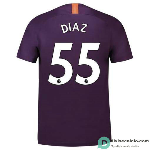 Maglia Manchester City Gara Third 55#DIAZ 2018-2019