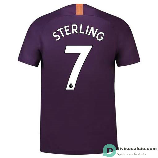 Maglia Manchester City Gara Third 7#STERLING 2018-2019