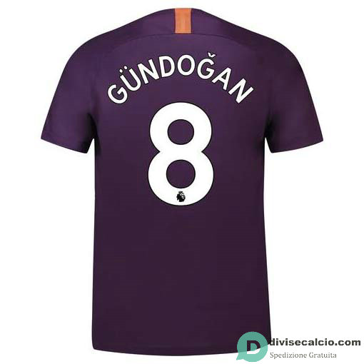 Maglia Manchester City Gara Third 8#GUNDOGAN 2018-2019