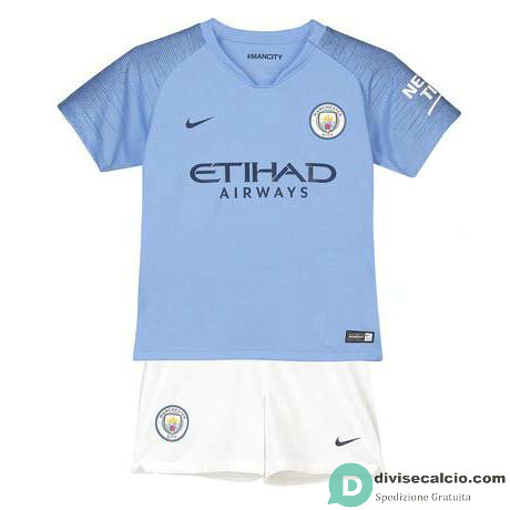 Maglia Manchester City Bambina Gara Home 2018-2019