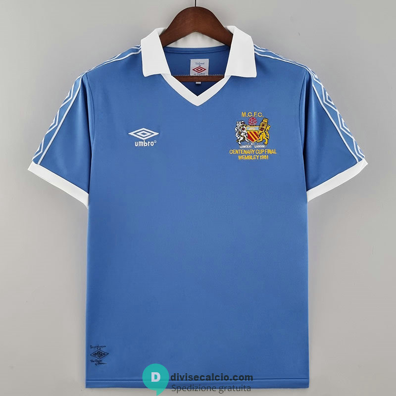 Maglia Manchester City Retro Gara Home 1981/1982