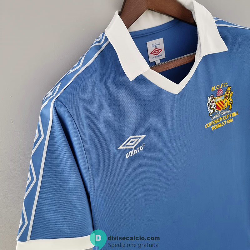 Maglia Manchester City Retro Gara Home 1981/1982