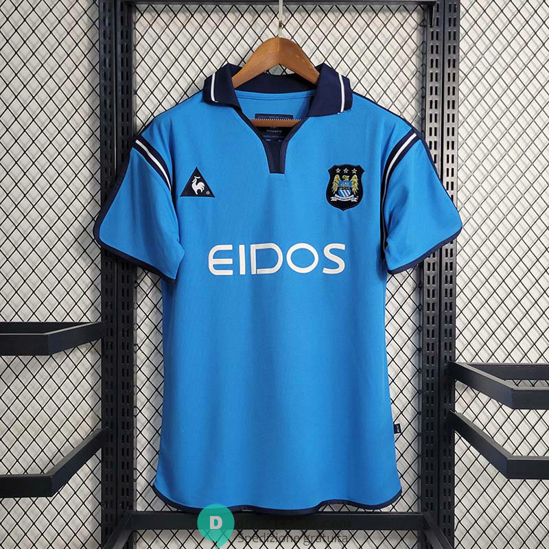 Maglia Manchester City Retro Gara Home 2001/2002