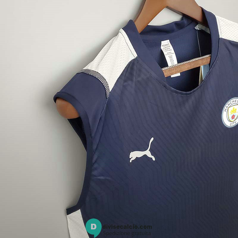 Maglia Manchester City Vest Training Royal Blue 2021/2022