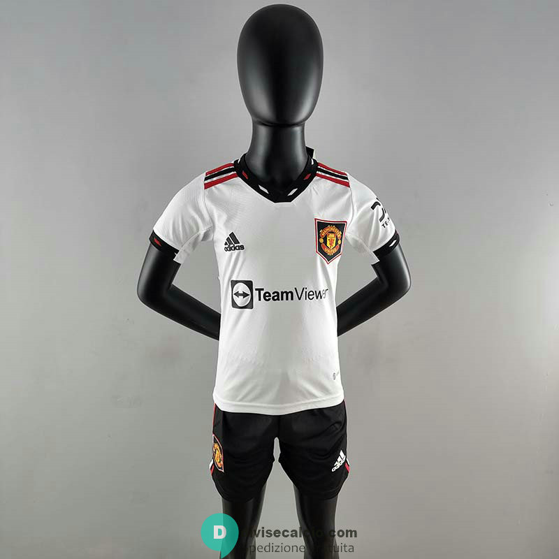 Maglia Manchester United Bambino Gara Away 2022/2023