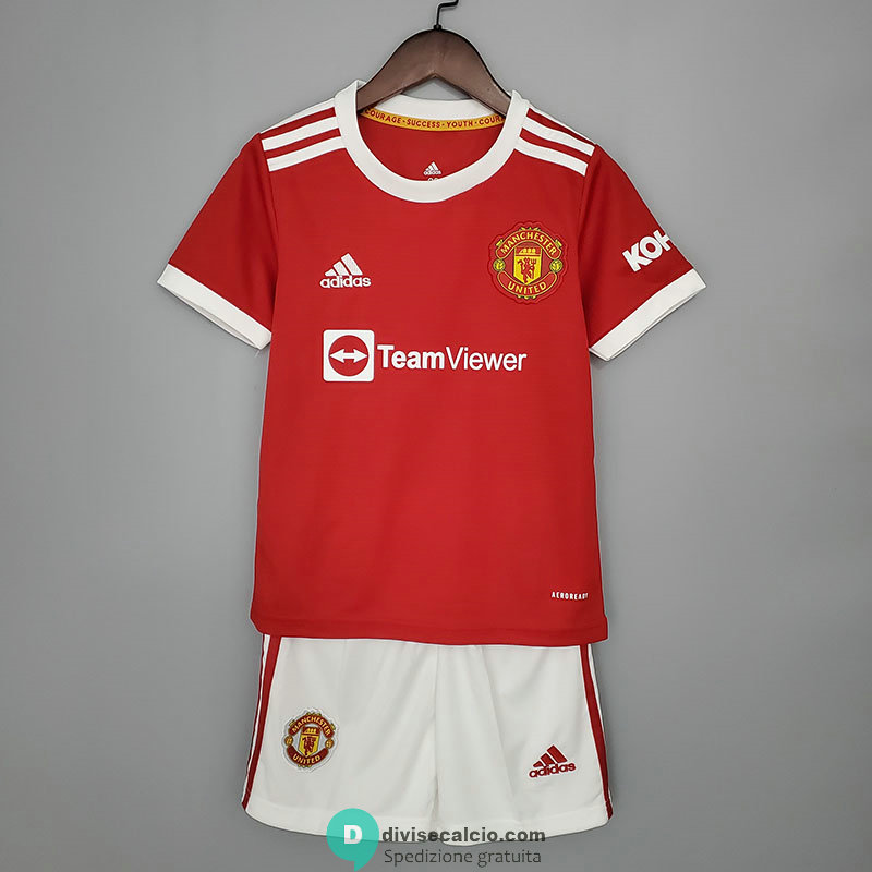 Maglia Manchester United Bambino Gara Home 2021/2022