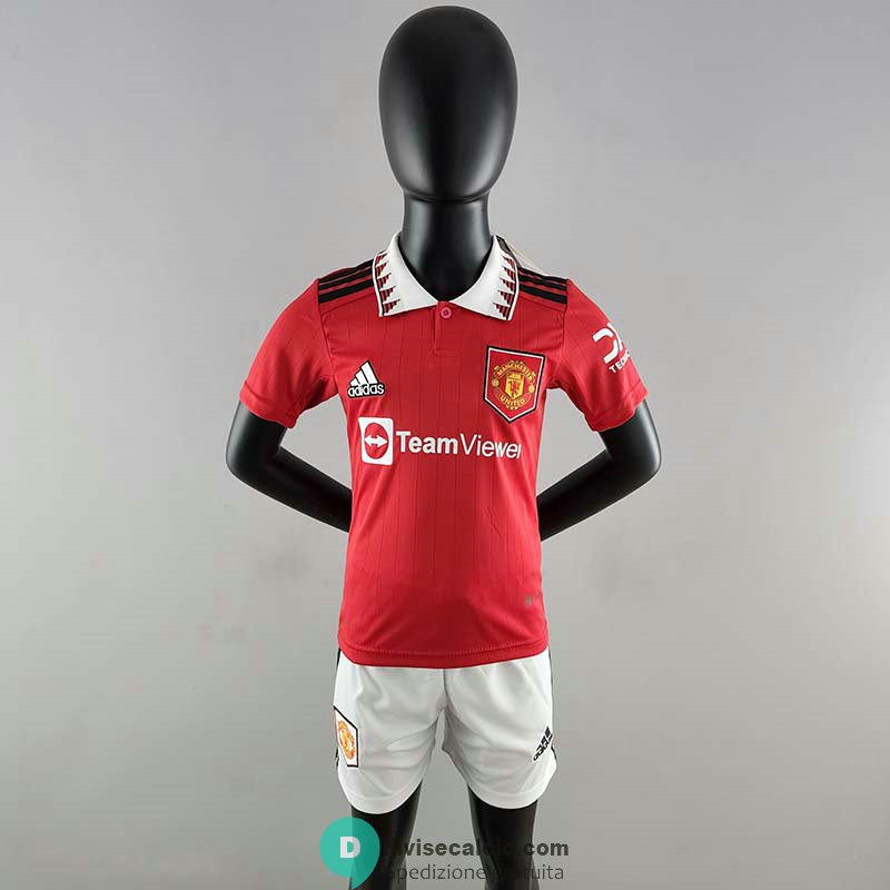 Maglia Manchester United Bambino Gara Home 2022/2023