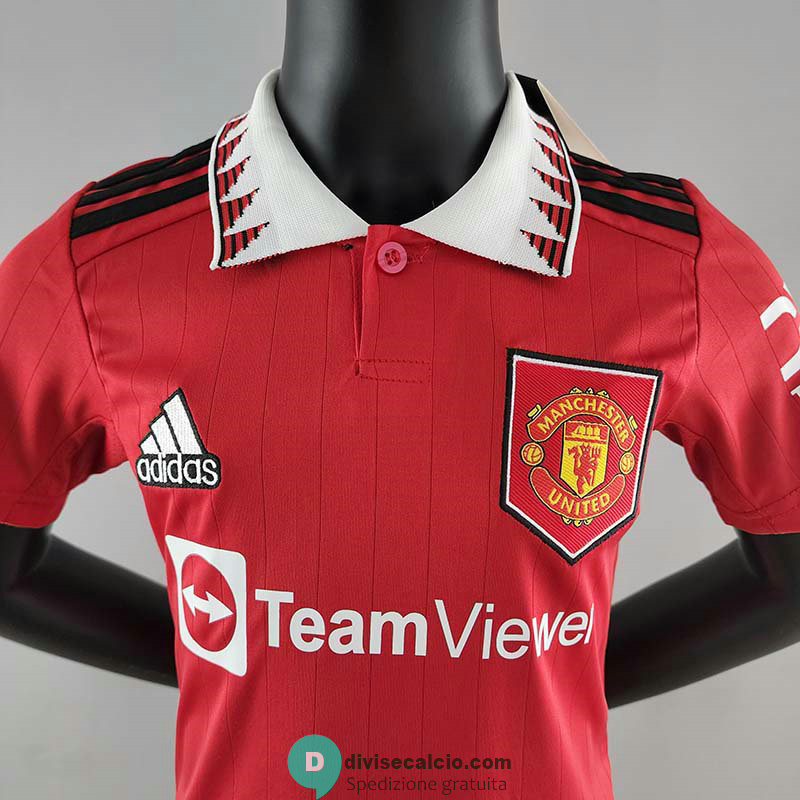 Maglia Manchester United Bambino Gara Home 2022/2023