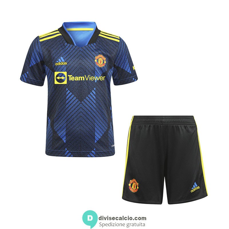 Maglia Manchester United Bambino Gara Third 2021/2022