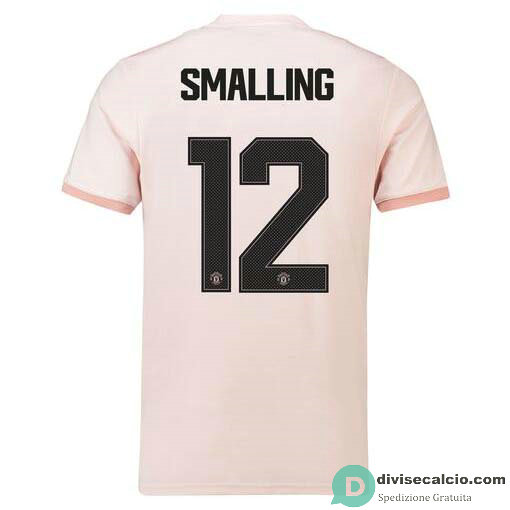 Maglia Manchester United Gara Away 12#SMALLING Cup Printing 2018-2019