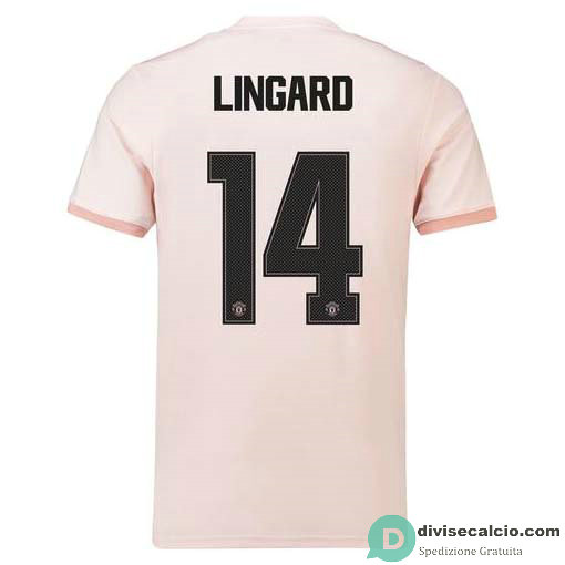 Maglia Manchester United Gara Away 14#LINGARD Cup Printing 2018-2019