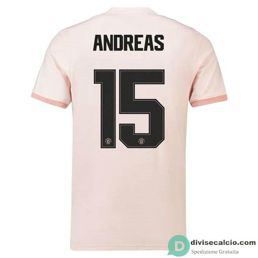Maglia Manchester United Gara Away 15#ANDREAS Cup Printing 2018-2019