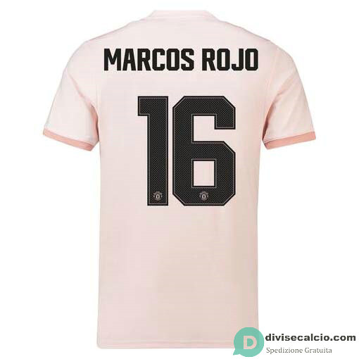 Maglia Manchester United Gara Away 16#MARCOS ROJO Cup Printing 2018-2019