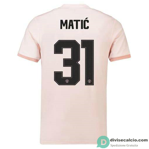 Maglia Manchester United Gara Away 31#MATIC Cup Printing 2018-2019