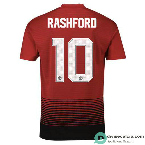 Maglia Manchester United Gara Home 10#RASHFORD Cup Printing 2018-2019