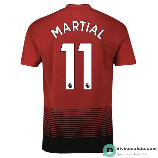 Maglia Manchester United Gara Home 11#MARTIAL 2018-2019