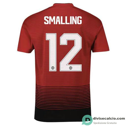 Maglia Manchester United Gara Home 12#SMALLING Cup Printing 2018-2019