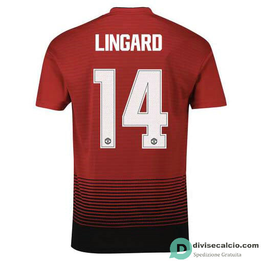 Maglia Manchester United Gara Home 14#LINGARD Cup Printing 2018-2019