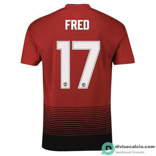 Maglia Manchester United Gara Home 17#BLIND Cup Printing 2018-2019