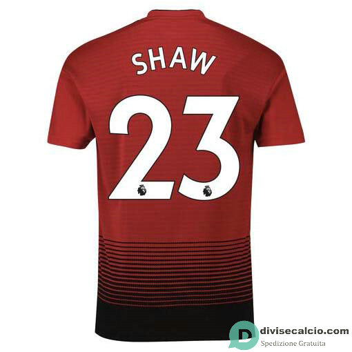 Maglia Manchester United Gara Home 23#SHAW 2018-2019