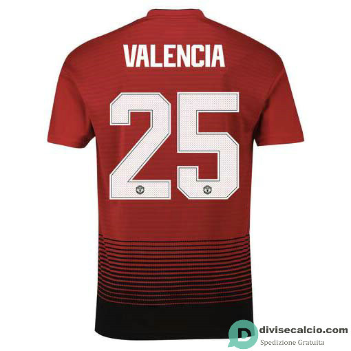 Maglia Manchester United Gara Home 25#VALENCIA Cup Printing 2018-2019