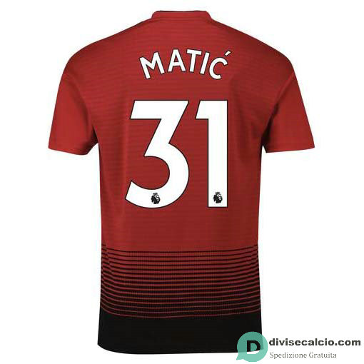 Maglia Manchester United Gara Home 31#MATIC 2018-2019