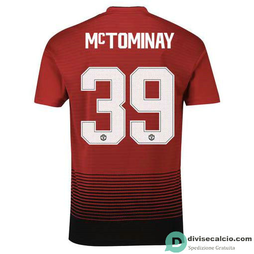 Maglia Manchester United Gara Home 39#McTOMINAY Cup Printing 2018-2019