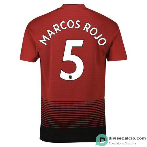 Maglia Manchester United Gara Home 5#MARCOS ROJO 2018-2019