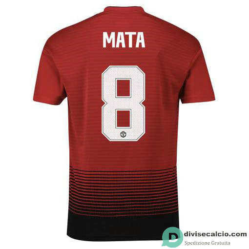 Maglia Manchester United Gara Home 8#MATA Cup Printing 2018-2019