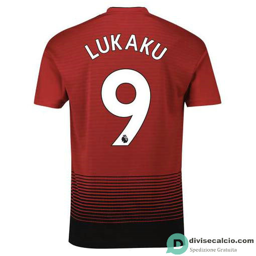 Maglia Manchester United Gara Home 9#LUKAKU 2018-2019