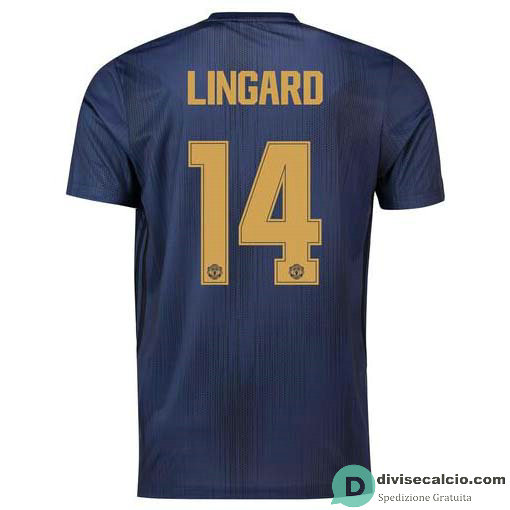 Maglia Manchester United Gara Third 14#LINGARD Cup 2018-2019