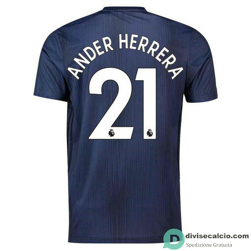 Maglia Manchester United Gara Third 21#ANDER HERRERA 2018-2019