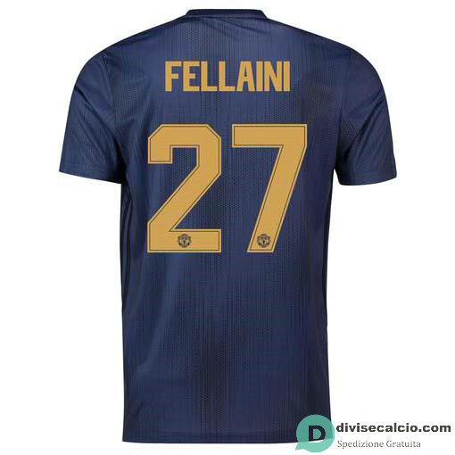 Maglia Manchester United Gara Third 27#FELLAINI Cup 2018-2019