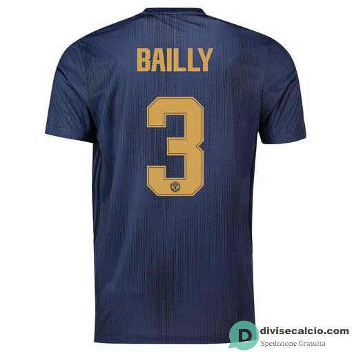 Maglia Manchester United Gara Third 3#BAILLY Cup 2018-2019