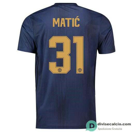 Maglia Manchester United Gara Third 31#MATIC Cup 2018-2019
