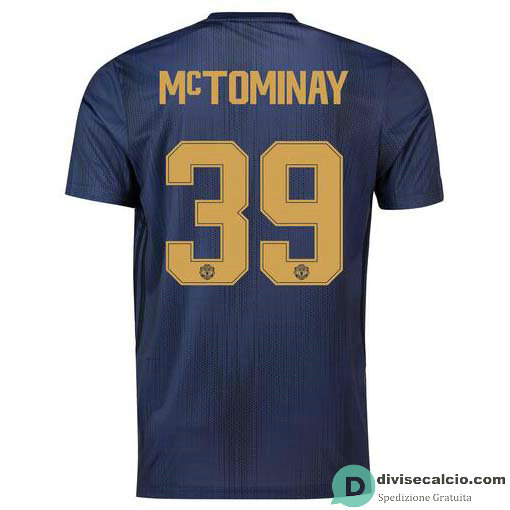 Maglia Manchester United Gara Third 39#McTOMINAY Cup 2018-2019