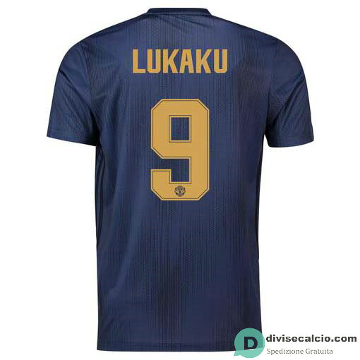 Maglia Manchester United Gara Third 9#LUKAKU Cup 2018-2019