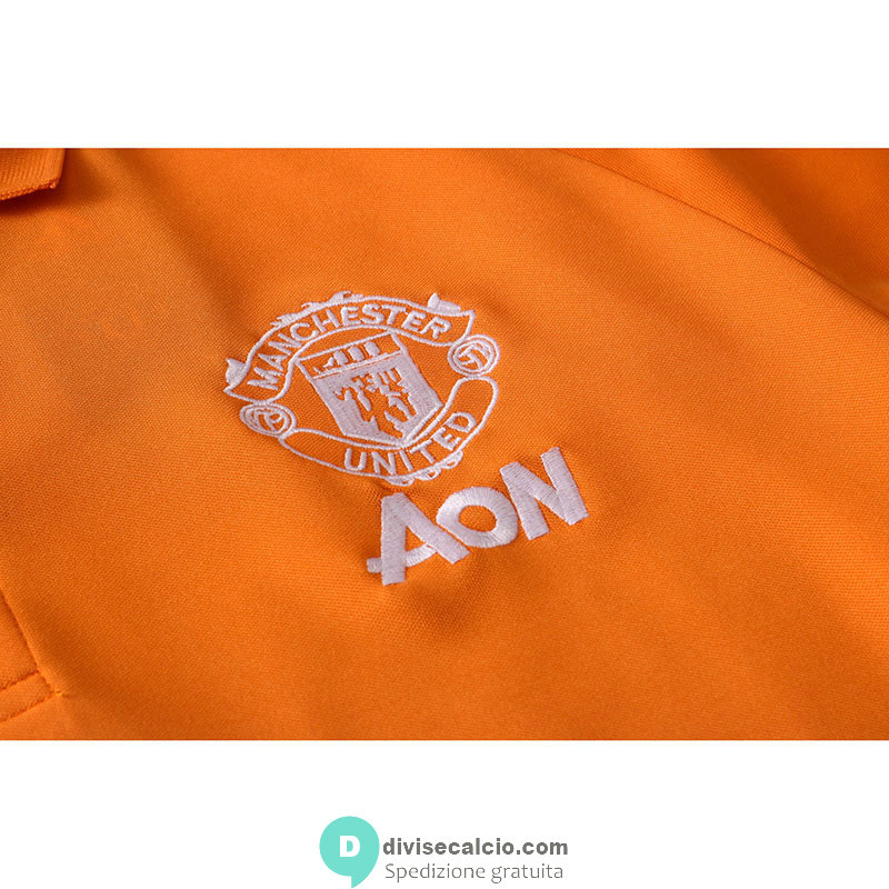 Maglia Manchester United Polo Orange 2020/2021