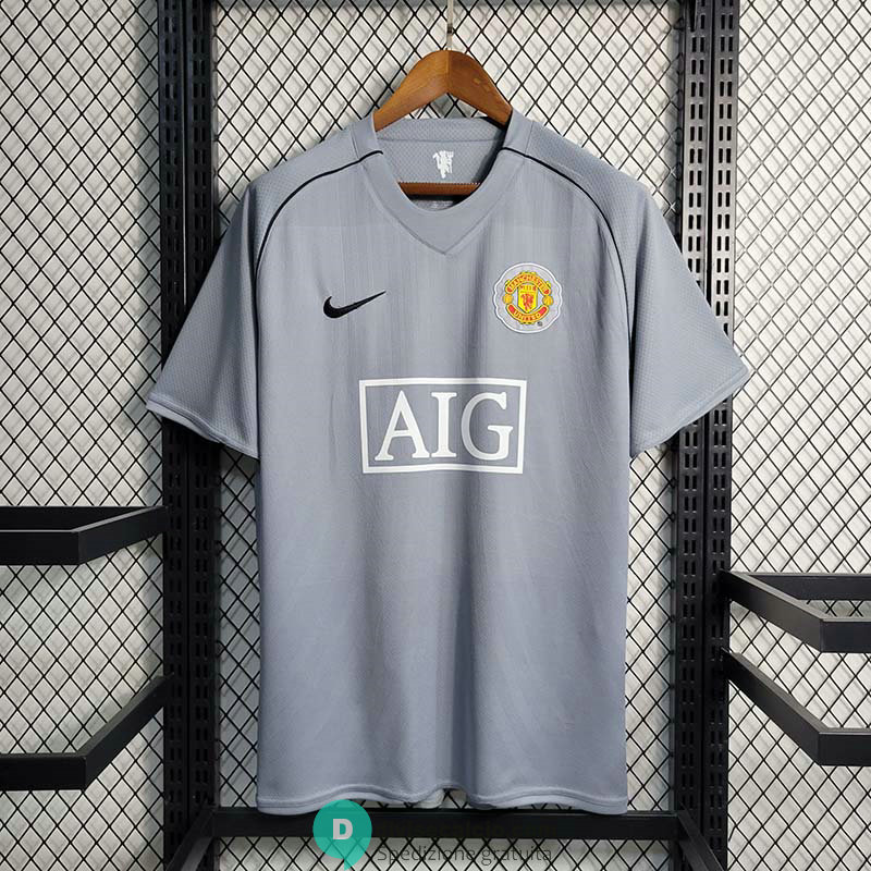 Maglia Manchester United Portiere Grey Retro 2007/2008