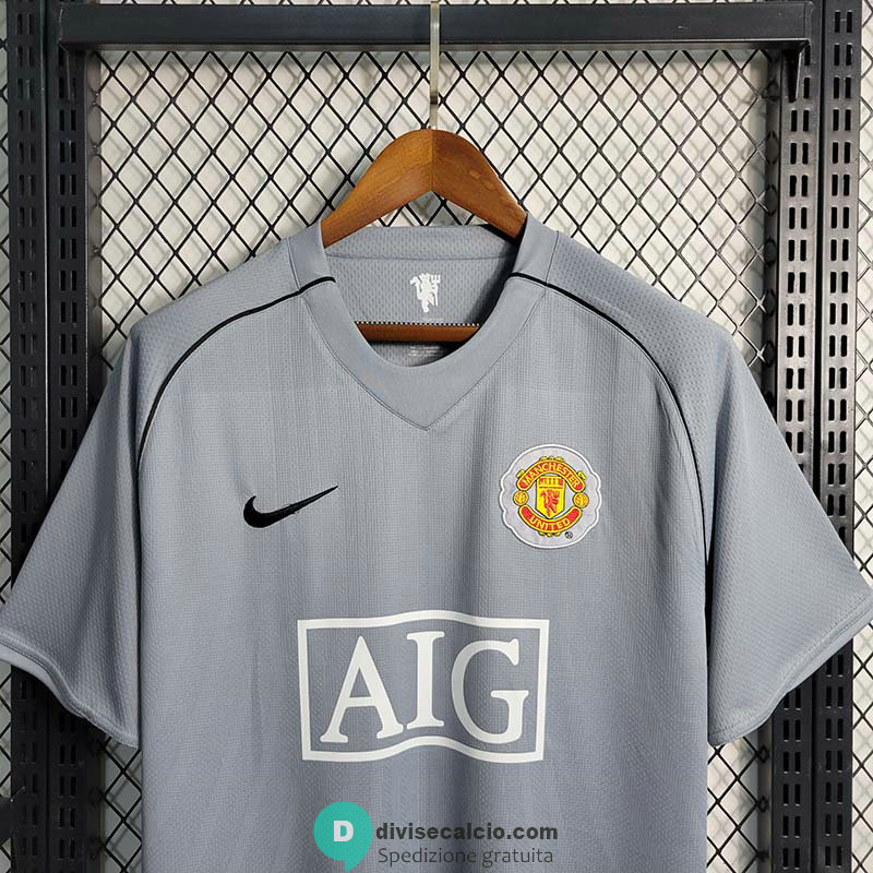 Maglia Manchester United Portiere Grey Retro 2007/2008