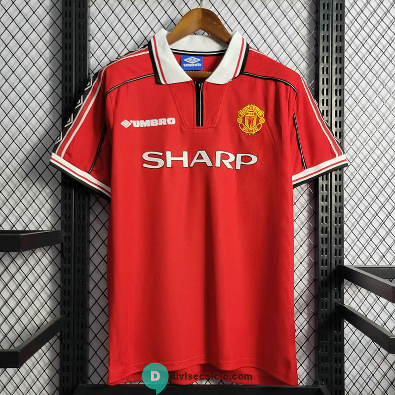 Maglia Manchester United Retro Gara Home 1998/1999